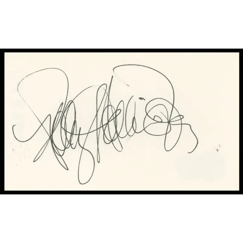 Polly Holliday Alice Authentic Signed 3x5 Index Card Autographed BAS #BR26827
