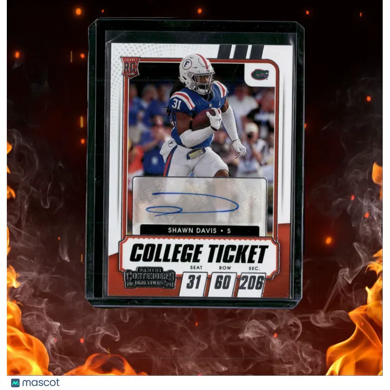 2021 Panini Contenders Draft Picks Shawn Davis Rookie Auto #224