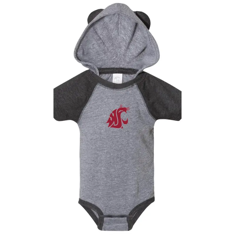 Embroidered Hooded Onesie with Ears