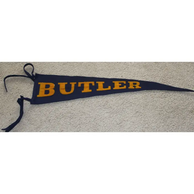 Vintage Butler University Wool Pennant