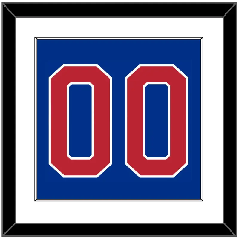 United States Mens Hockey Number - 1980 Olympics Road Blue - Single Mat 1