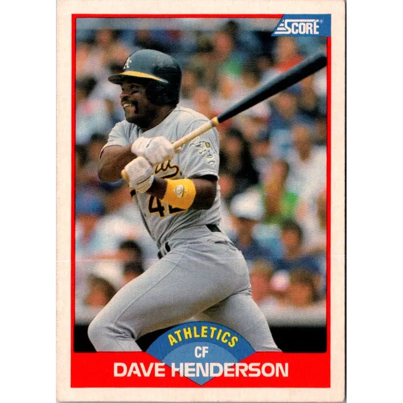 1989 Score Dave Henderson #533