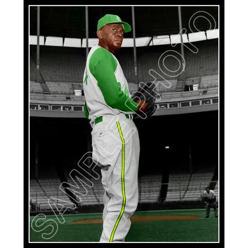 Satchel Paige Colorized 8X10 Photo - 1965 Kansas City Athletics A's - 609