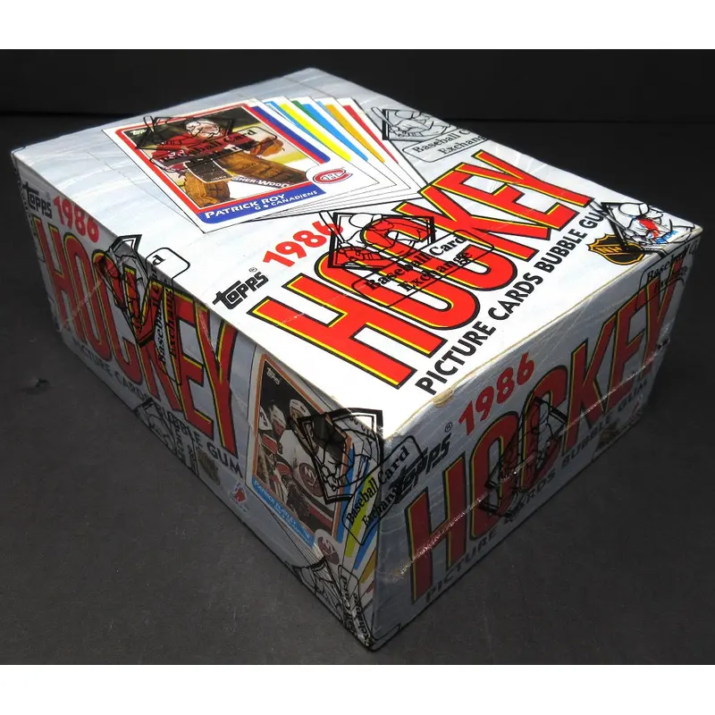 1986/87 Topps Hockey Unopened Wax Box (BBCE) (Non X-Out)