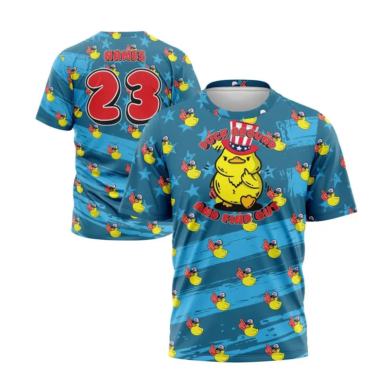 Duck Around and Find Out USA Short Sleeve Jersey (Customized Buy-In)
