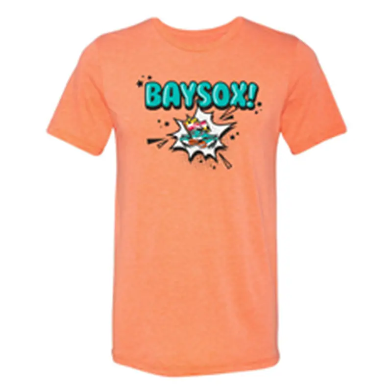 Chesapeake Baysox ADULT Comic Burst ORANGE