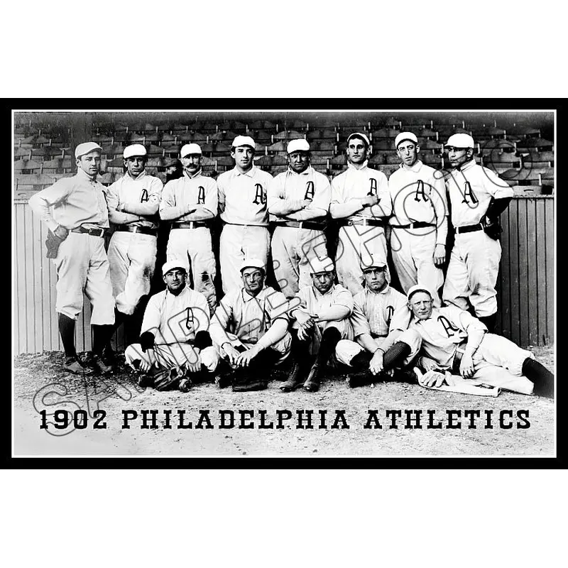 1902 Philadelphia Athletics Poster 11X17 - Flick Plank Waddell A's - 1152