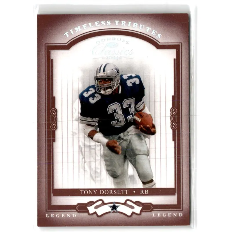 2004 Donruss Classics Timeless Tributes Red Tony Dorsett #149 050/100