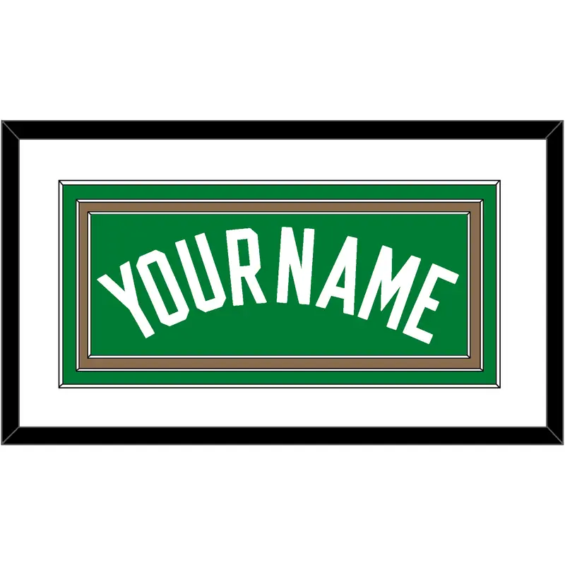Boston Name - Road Green (1972-2018) - Triple Mat 1