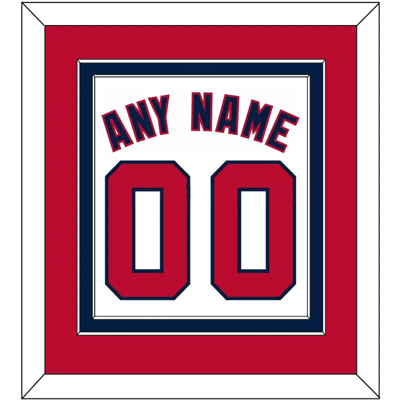 Washington Name & Number - Alternate Home White - Double Mat 3