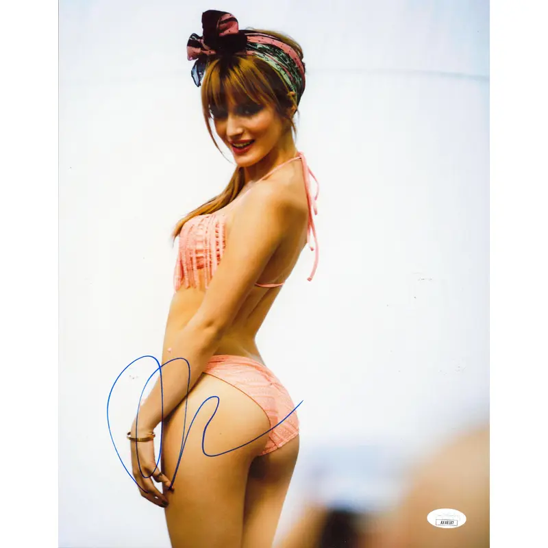Bella Thorne The Babysitter Authentic Signed 11x14 Sexy Photo JSA #AX48187