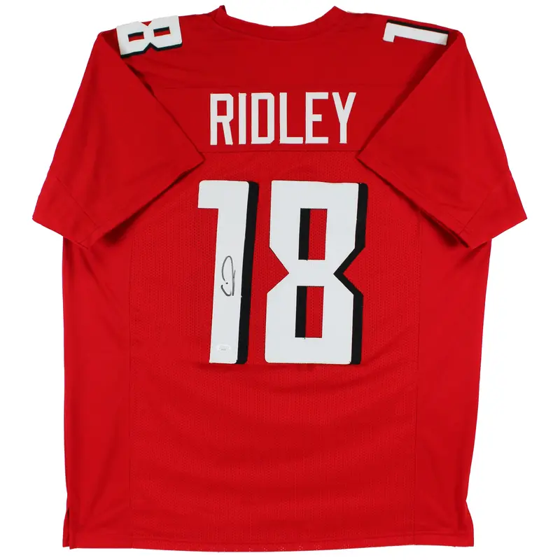 Calvin Ridley Authentic Signed Red Pro Style Jersey Autographed JSA