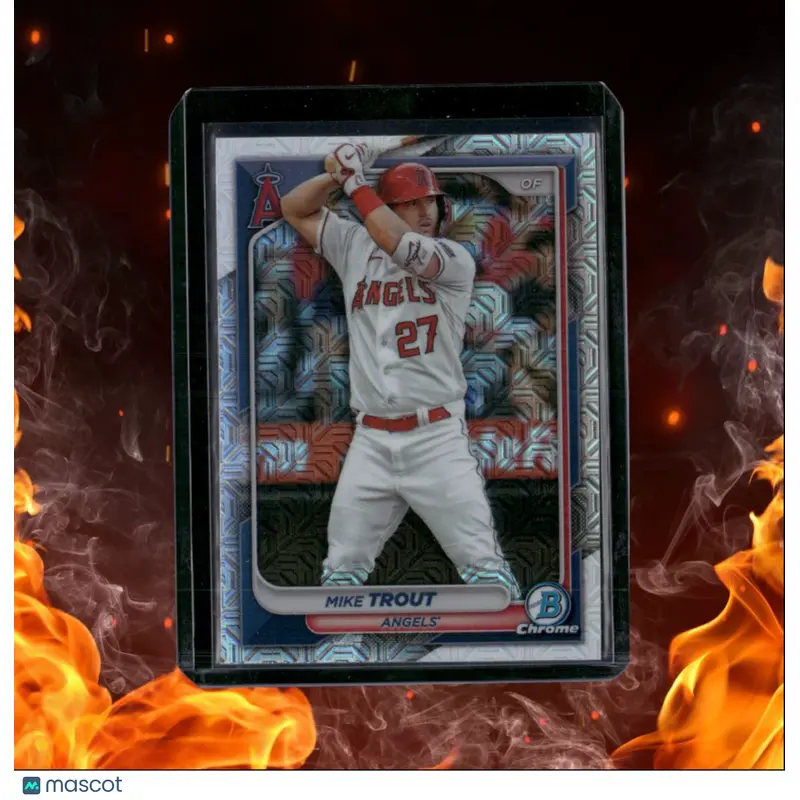 2024 Bowman Chrome Mike Trout Mojo Refractor #19