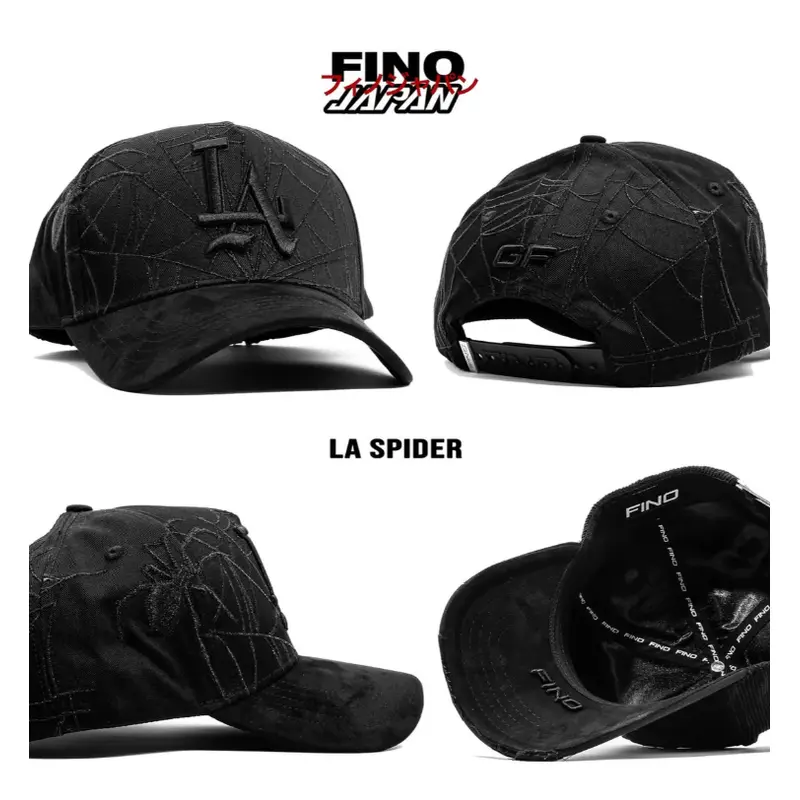GALLO FINO X JAPAN COLLAB  LA SPIDER BLACK SNAPBACK FULL SET! GFJPNSPIDER BLK