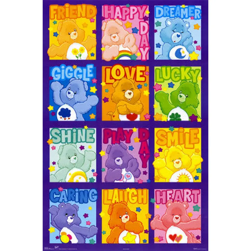 The Care Bears "Happy Dozen" Children's Wall Poster - Trends International