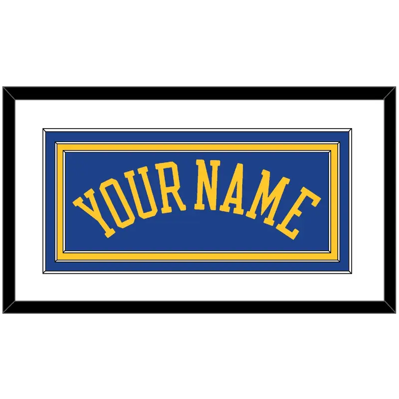 Golden State Name - Road Blue (2010-2019) - Triple Mat 1