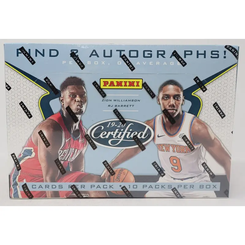2019/20 Panini Certified Basketball Box (Hobby) (10/5)