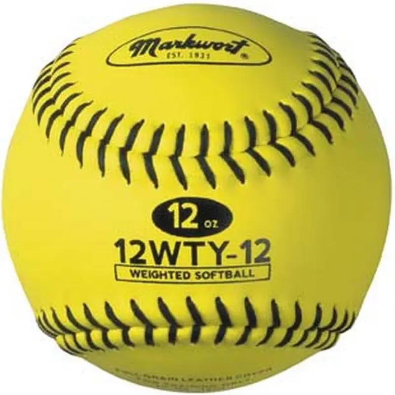 2025 Markwort Weighted Yellow 12" Softball - 12 oz