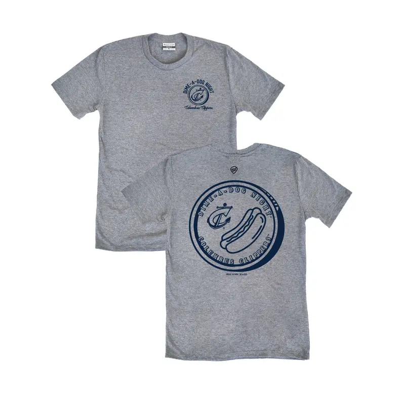 Columbus Clippers Where I'm From Gray Dime A Dog Dime Tee