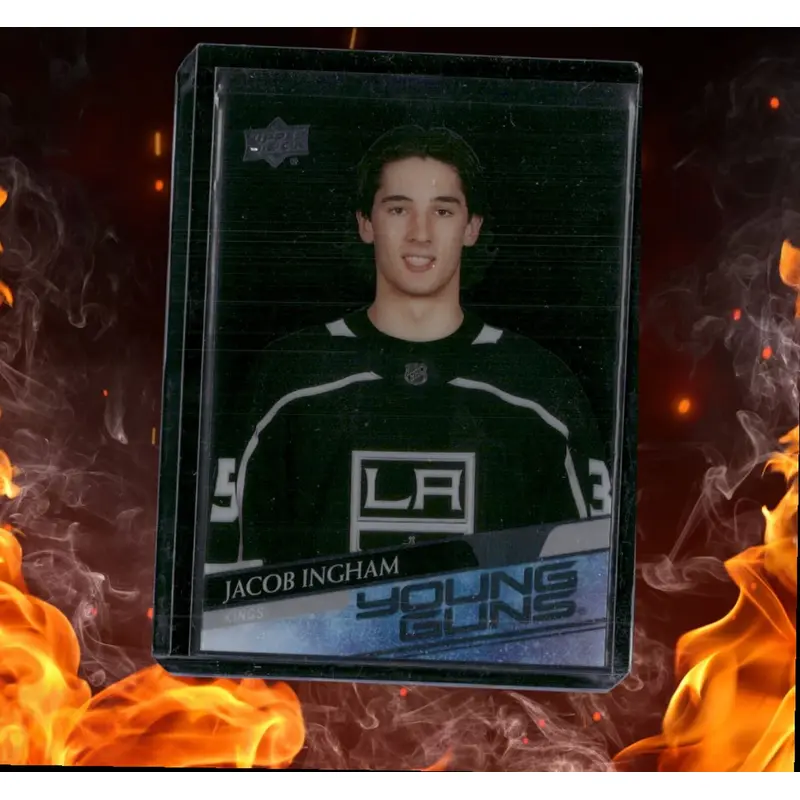 2020-21 Upper Deck Jacob Ingham Clear Cut Young Guns SSP Case Hit (B) Rookie
