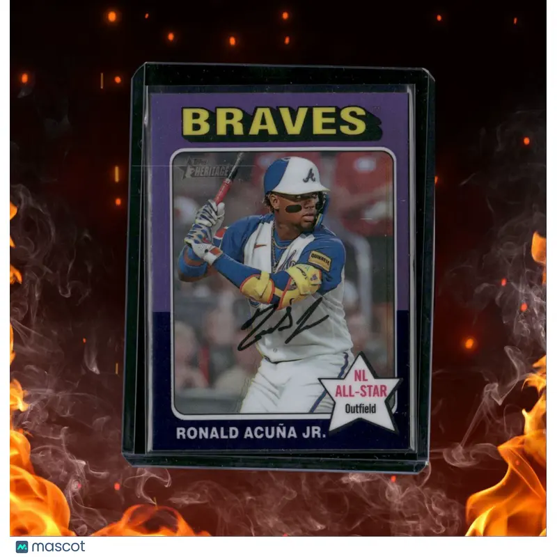 2024 Topps Heritage Ronald Acua Jr. NL All-Star Purple Chrome #12
