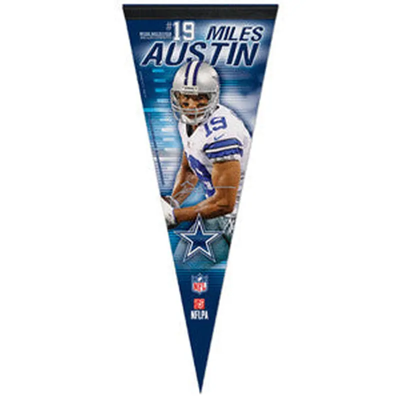 Miles Austin "Signature Series" Premium NFL Felt Collector's Pennant (2012) - Wincraft