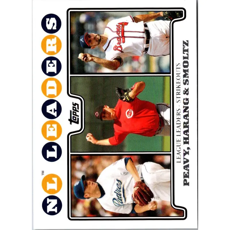 2008 Topps Jake Peavy/Aaron Harang/John Smoltz #327