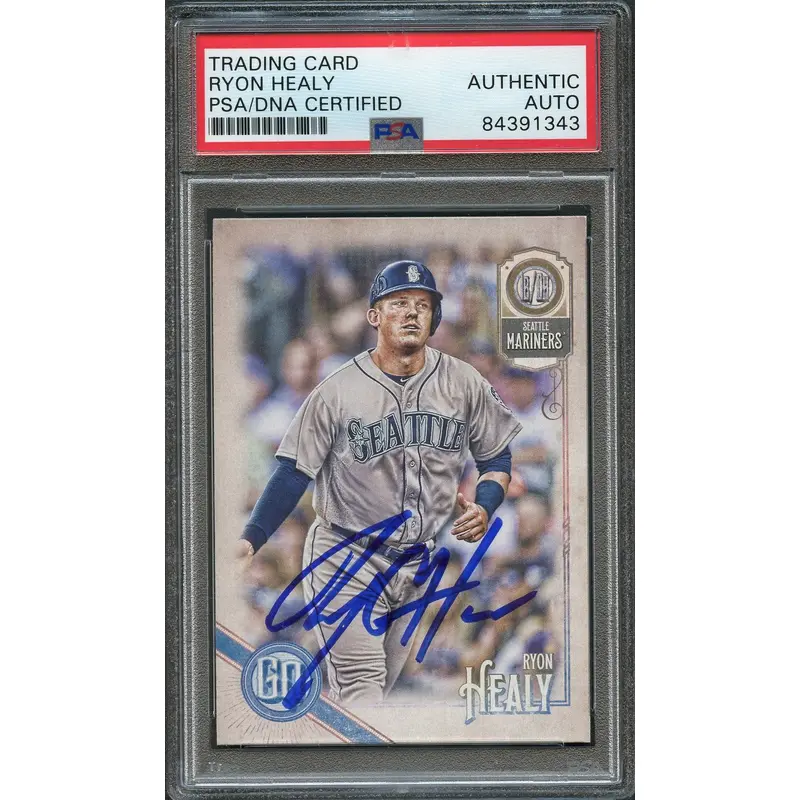 2018 Topps Gypsy Queen #170 Ryon Healy Signed Card PSA Slabbed Auto Mariners