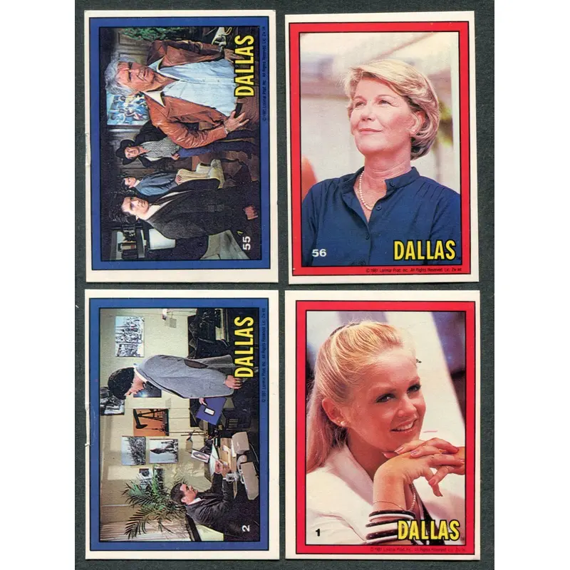 1981 Donruss Dallas Complete Set (56) NM NM/MT