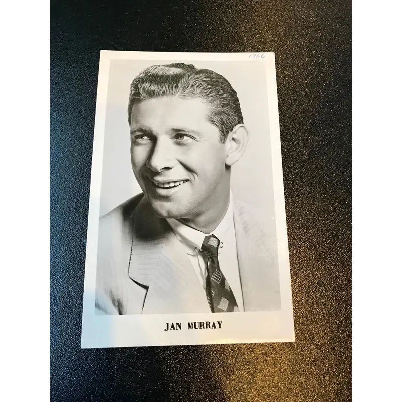 Vintage 1950's Jan Murray Signed Original Studio Postcard