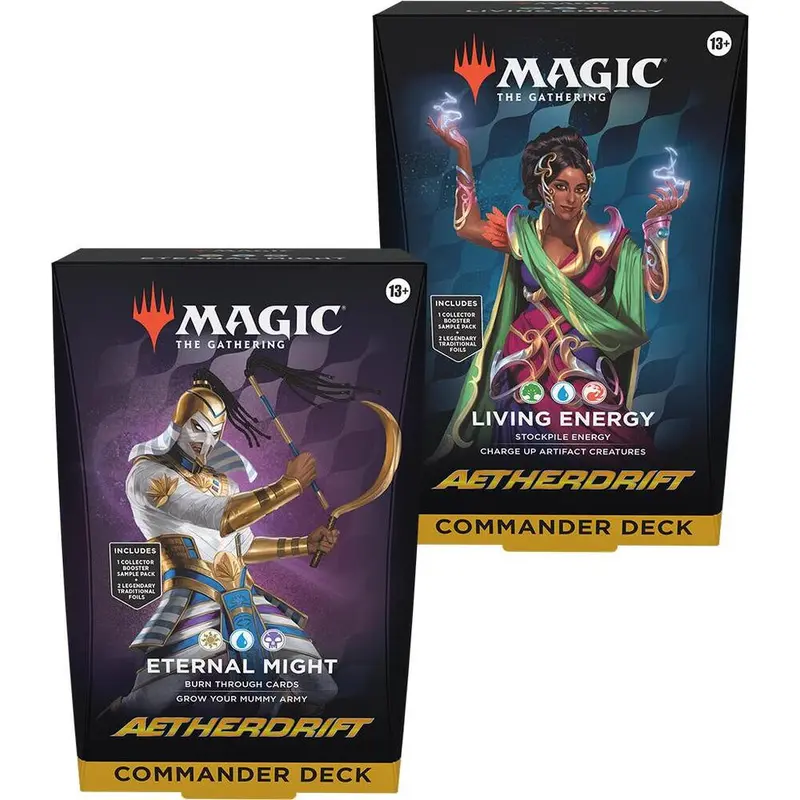 Magic The Gathering Aetherdrift Commander Deck - 4 Deck Case