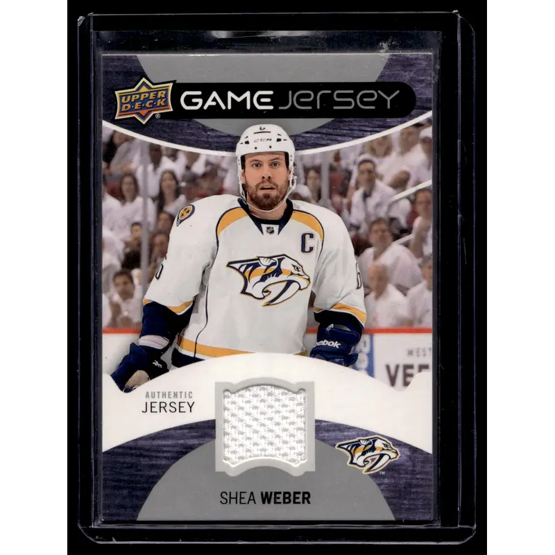2012-13 Upper Deck - Game Jersey - Shea Weber #GJ-WE
