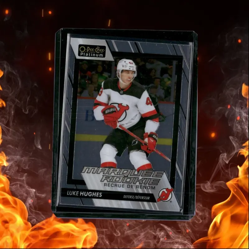 2023-24 O-Pee-Chee Platinum Luke Hughes Marquee Rookie #204