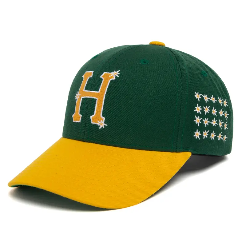 HUF Anniversary 6-Panel Snapback - Green/Yellow