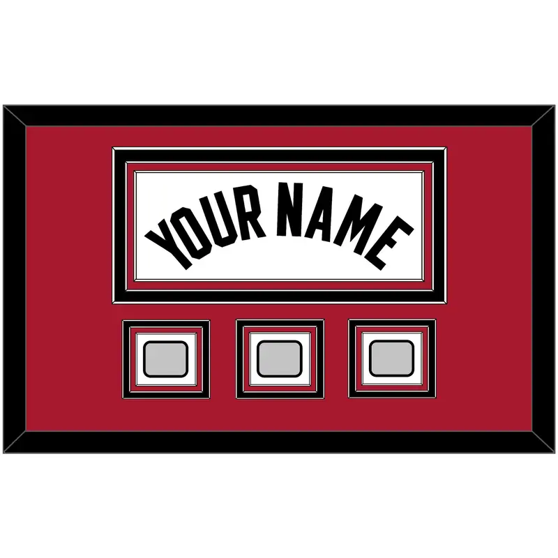 Miami Name & 3 Finals Patches - Home White (1999-2008) - Triple Mat 2