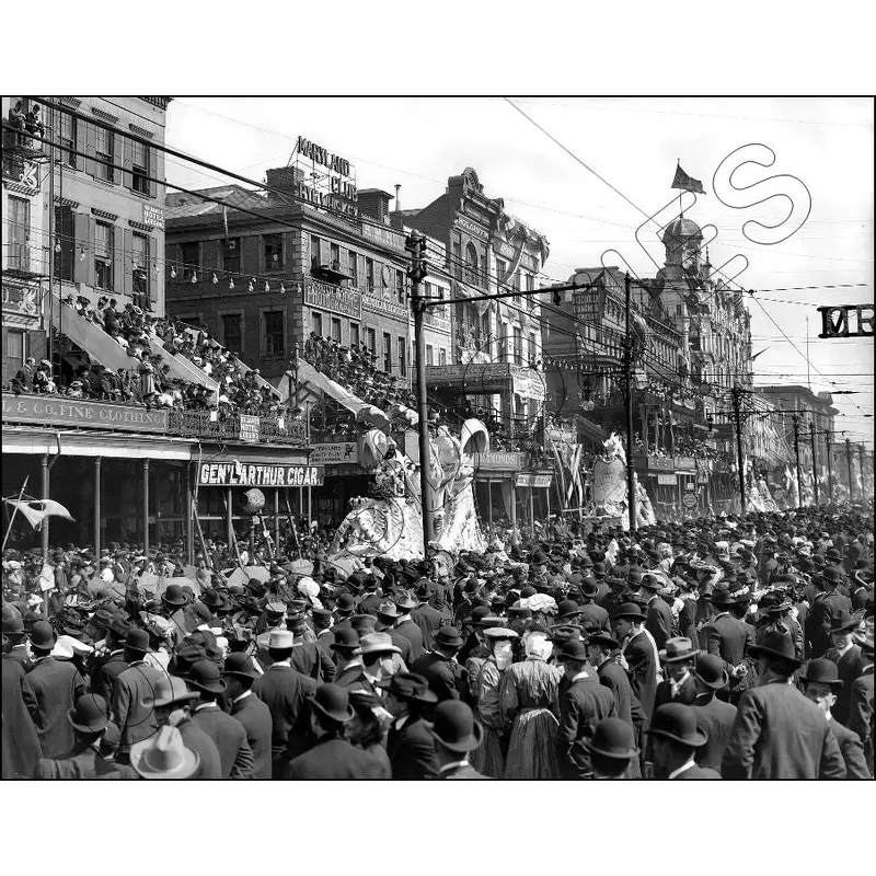 1910 Mardi Gras Red Pageant 11X14 Photo - New Orleans Louisiana - 2536