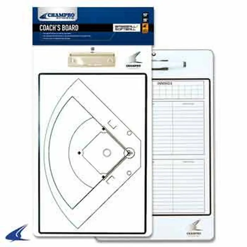 NEW Champro Baseball / Softball Coaches Board Dry Erase With Marker 10" x 16"