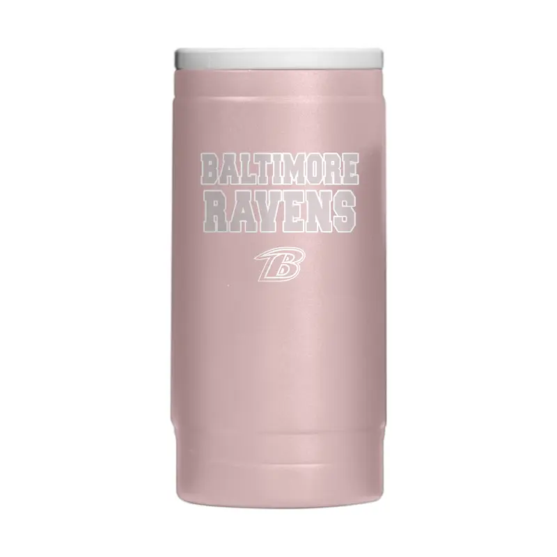 Baltimore Ravens  Stencil Powder Coat Slim Can Coolie
