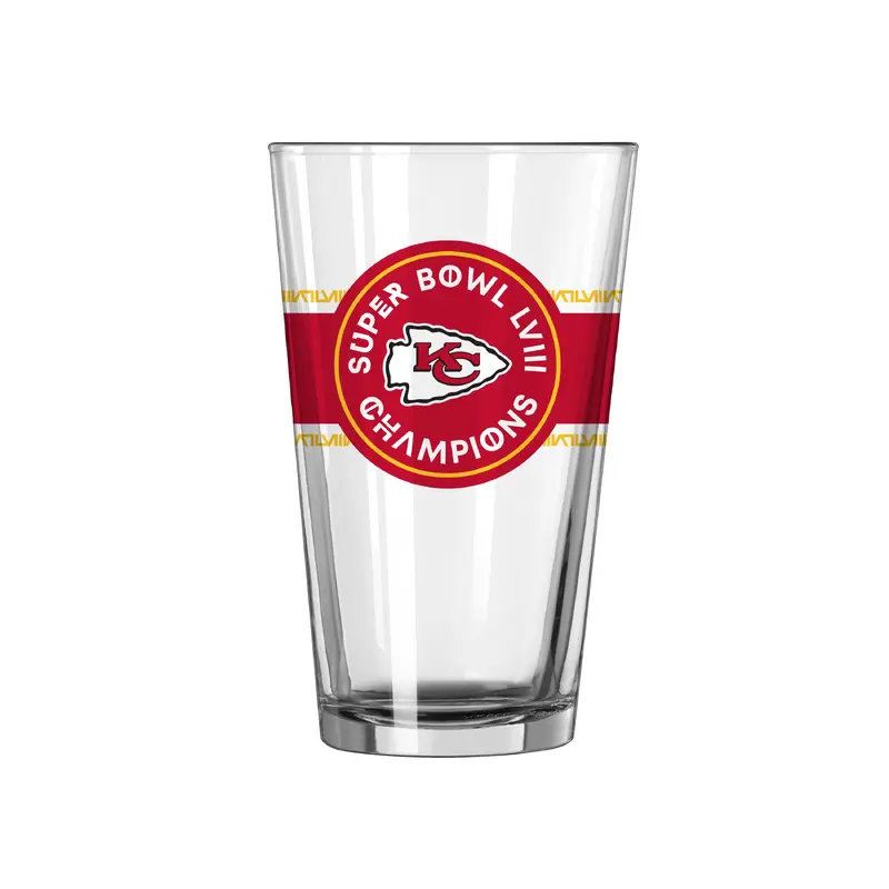 Kansas City Chiefs 16oz SB 58 Champions Wrap Pint Glass