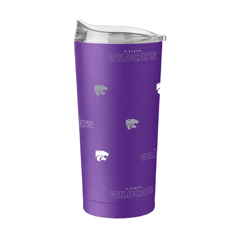 Kansas State 20oz Step And Repeat Powder Coat Tumbler