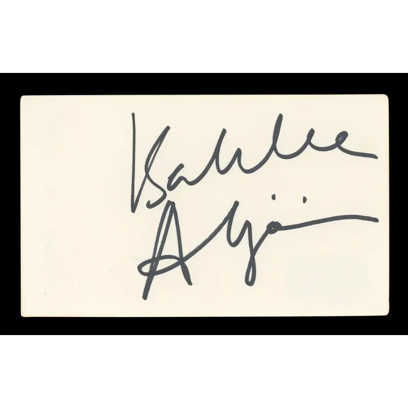 Isabelle Adjani Possession Signed 3x5 Index Card Autographed BAS #BM57042