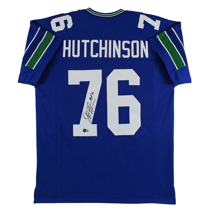 Steve Hutchinson "HOF 2020" Authentic Signed Blue Pro Style Jersey BAS