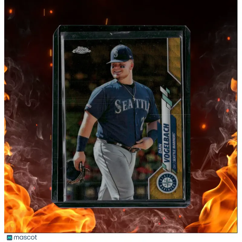 2020 Topps Chrome Dan Vogelbach Gold Wave Refractor 43/50 #30