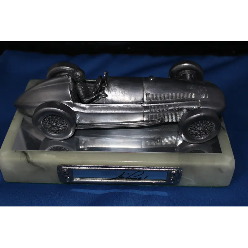 Mario Andretti Autographed Michael Ricker Pewter Statue 281/500