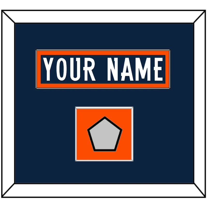 Denver Nameplate & Super Bowl Jersey Patch - Home Blue (1997-2011) - Single Mat 2