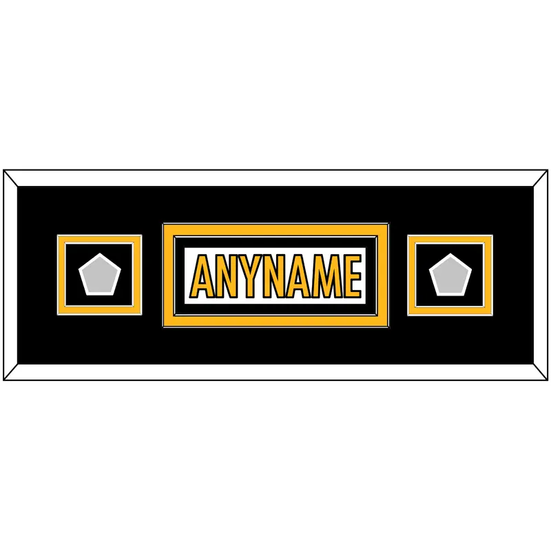Pittsburgh Nameplate & Super Bowl XL & XLVII Jersey Patches - Road White - Double Mat 8