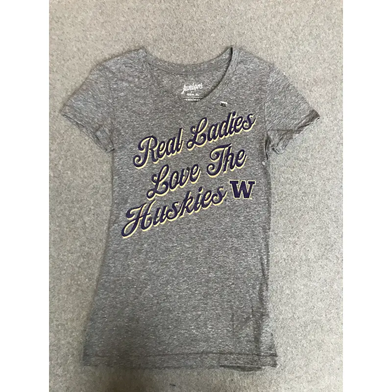 Women's Grey UW Huskies T-Shirt