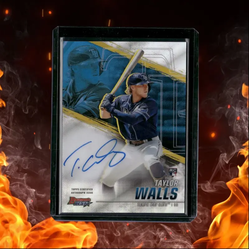 2021 Bowman's Best Taylor Walls Best of 2021 Refractor Rookie Auto #B21-TW