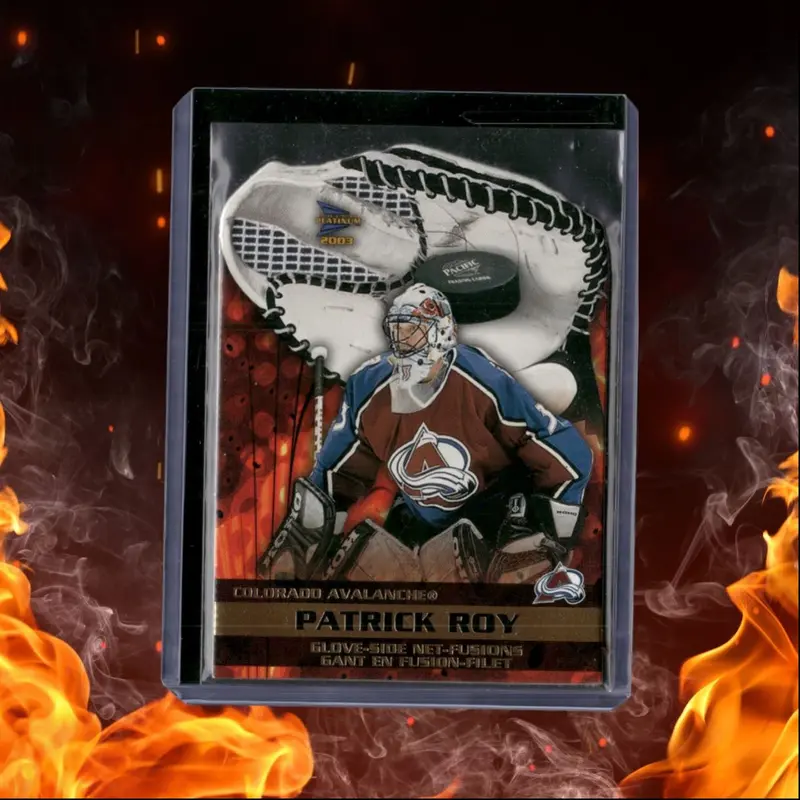 2002-03 Pacific McDonald's Patrick Roy Glove Side Net-Fusions #1