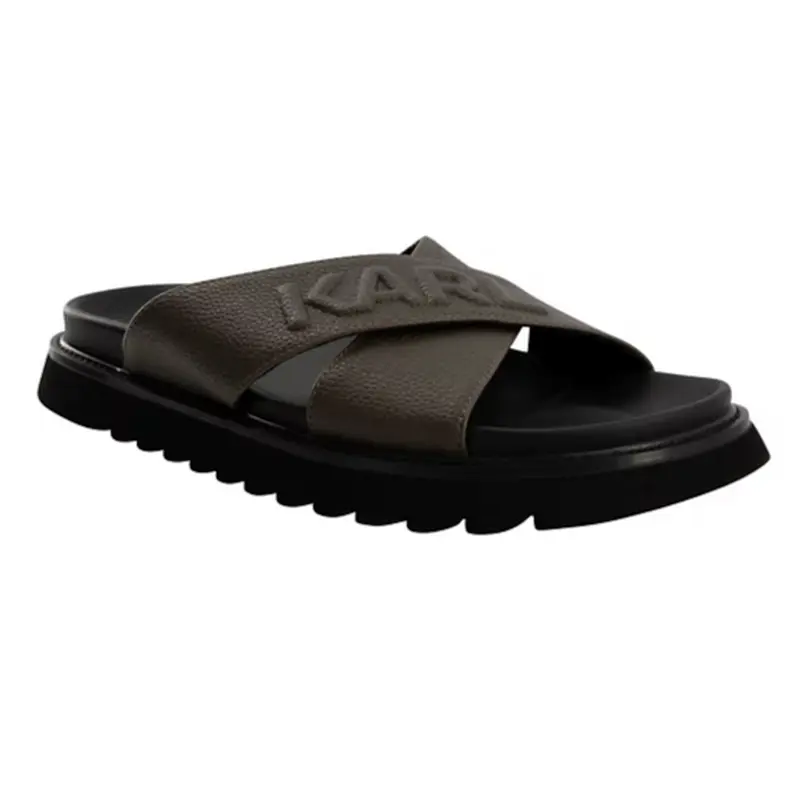 KARL LAGERFELD SANDALS MEN LF5S1039 BROWN